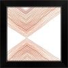 imageThe Novogratz Peach Arrow I White Framed Art Print 15quotx15quotx1quotBlack Frame