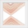 imageThe Novogratz Peach Arrow I White Framed Art Print 15quotx15quotx1quotWhite Frame