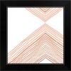 imageThe Novogratz Peach Arrow II White Framed Art Print 15quotx15quotx1quotBlack Frame