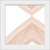 imageThe Novogratz Peach Arrow II White Framed Art Print 15quotx15quotx1quotWhite Frame