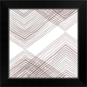 imageThe Novogratz Dusty Lilac Arrow I White Framed Art Print 15quotx15quotx1quotBlack Frame