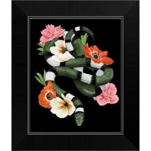 imageThe Novogratz Green Sweet Serpent I White Framed Art Print 15quotx18quotx1quotBlack Frame