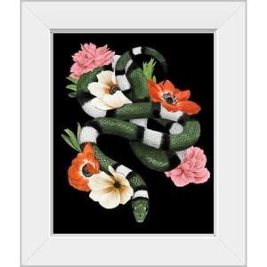 imageThe Novogratz Green Sweet Serpent I White Framed Art Print 15quotx18quotx1quotWhite Frame
