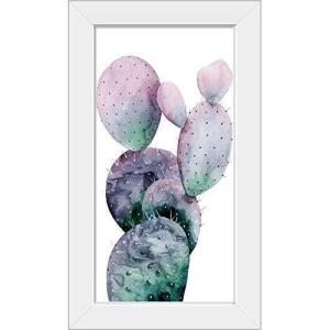 imageThe Novogratz Midnight Cactus I White Framed Art Print 13quotx23quotx1quotWhite Frame