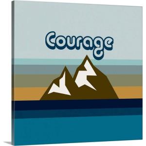 imageThe Novogratz Novogratz Values  Courage Canvas Wall Art Print 12quotx12quotx125quot12 x 12 inch