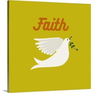 imageThe Novogratz Novogratz Values  Faith Canvas Wall Art Print 12quotx12quotx125quot24 x 24 inch