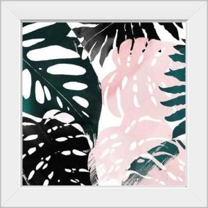 imageThe Novogratz Palm Blush I White Framed Art Print 15quotx15quotx1quotWhite Frame