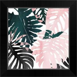imageThe Novogratz Palm Blush III White Framed Art Print 15quotx15quotx1quotBlack Frame