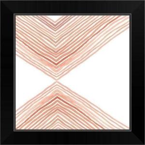 imageThe Novogratz Peach Arrow I White Framed Art Print 15quotx15quotx1quotBlack Frame