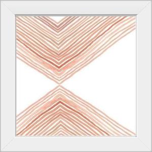 imageThe Novogratz Peach Arrow I White Framed Art Print 15quotx15quotx1quotWhite Frame