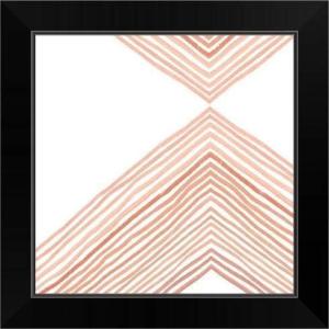 imageThe Novogratz Peach Arrow II White Framed Art Print 15quotx15quotx1quotBlack Frame