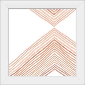 imageThe Novogratz Peach Arrow II White Framed Art Print 15quotx15quotx1quotWhite Frame