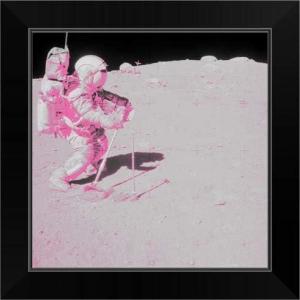 imageThe Novogratz Spaceman I White Framed Art Print 15quotx15quotx1quotBlack Frame
