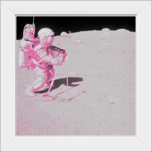 imageThe Novogratz Spaceman I White Framed Art Print 15quotx15quotx1quotWhite Frame