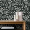 imageTempaper x Novogratz Multicolor Tallulah Belle Removable Peel and Stick Wallpaper 205 in X 165 ft Made in The USAZebra Black