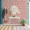 imageTempaper x Novogratz Pink Family of Cranes Removable Peel and Stick Wallpaper 205 in X 165 ft Made in The USADusty Rose