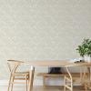 imageTempaper x Novogratz Waverly White Feather Palm Removable Peel and Stick Wallpaper 205 in X 165 ft Made in The USAWaverly White