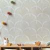 imageTempaper x Novogratz Waverly White Feather Palm Removable Peel and Stick Wallpaper 205 in X 165 ft Made in The USAWaverly White