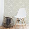 imageTempaper x Novogratz Waverly White Feather Palm Removable Peel and Stick Wallpaper 205 in X 165 ft Made in The USAWaverly White