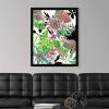 imageThe Novogratz Botanic Abundance I White Framed Art Print 15quotx18quotx1quotBlack Frame