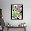 imageThe Novogratz Botanic Abundance I White Framed Art Print 15quotx18quotx1quotBlack Frame