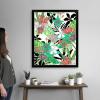 imageThe Novogratz Botanic Abundance II White Framed Art Print 15quotx18quotx1quotBlack Frame