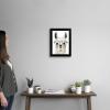imageThe Novogratz Calculating Llama I White Framed Art Print 15quotx19quotx1quotBlack Frame