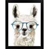 imageThe Novogratz Calculating Llama I White Framed Art Print 15quotx19quotx1quotBlack Frame