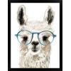 imageThe Novogratz Calculating Llama I White Framed Art Print 15quotx19quotx1quotBlack Frame