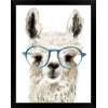 imageThe Novogratz Calculating Llama I White Framed Art Print 15quotx19quotx1quotBlack Frame
