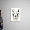 imageThe Novogratz Calculating Llama I White Framed Art Print 15quotx19quotx1quotWhite Frame