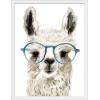 imageThe Novogratz Calculating Llama I White Framed Art Print 15quotx19quotx1quotWhite Frame