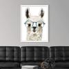 imageThe Novogratz Calculating Llama I White Framed Art Print 15quotx19quotx1quotWhite Frame