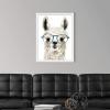 imageThe Novogratz Calculating Llama I White Framed Art Print 15quotx19quotx1quotWhite Frame