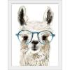 imageThe Novogratz Calculating Llama I White Framed Art Print 15quotx19quotx1quotWhite Frame