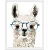 imageThe Novogratz Calculating Llama I White Framed Art Print 15quotx19quotx1quotWhite Frame