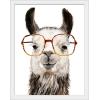 imageThe Novogratz Calculating Llama II White Framed Art Print 15quotx19quotx1quotWhite Frame