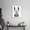 imageThe Novogratz Calculating Llama II White Framed Art Print 15quotx19quotx1quotWhite Frame