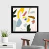 imageThe Novogratz Color Block Llama III White Framed Art Print 15quotx15quotx1quotBlack Frame