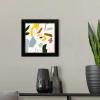imageThe Novogratz Color Block Llama III White Framed Art Print 15quotx15quotx1quotBlack Frame