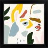 imageThe Novogratz Color Block Llama III White Framed Art Print 15quotx15quotx1quotBlack Frame