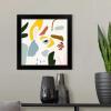 imageThe Novogratz Color Block Llama III White Framed Art Print 15quotx15quotx1quotBlack Frame
