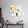 imageThe Novogratz Color Block Llama III White Framed Art Print 15quotx15quotx1quotWhite Frame