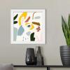 imageThe Novogratz Color Block Llama III White Framed Art Print 15quotx15quotx1quotWhite Frame