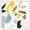imageThe Novogratz Color Block Llama III White Framed Art Print 15quotx15quotx1quotWhite Frame