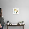 imageThe Novogratz Color Block Llama III White Framed Art Print 15quotx15quotx1quotWhite Frame