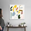 imageThe Novogratz Color Block Llama III White Framed Art Print 15quotx15quotx1quotWhite Frame