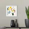 imageThe Novogratz Color Block Llama III White Framed Art Print 15quotx15quotx1quotWhite Frame