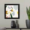 imageThe Novogratz Color Block Llama IV White Framed Art Print 15quotx15quotx1quotBlack Frame