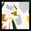 imageThe Novogratz Color Block Llama IV White Framed Art Print 15quotx15quotx1quotBlack Frame